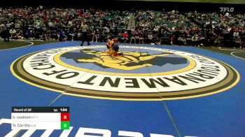 126 lbs Round Of 32 - Brigham Cookson, Mountain View (UT) vs Nathan Carrillo, St John Bosco