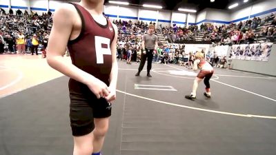 49 lbs Round Of 16 - Ayden Taylor, Clinton Youth Wrestling vs Knox Williams, Perry Wrestling Academy