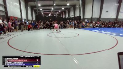 120 lbs Quarterfinal - Eden Hornby, CNWC Concede Nothing Wrestling Club vs Gabrielle Berger, Victory Wrestling-Central WA