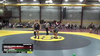 190 lbs Quarterfinal - Evelyne Perez-Bedolla, Joliet Township vs Riley Alborn, Carrollton High School