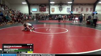 106 lbs Round 1 - Braxton Hutchinson, Burlington vs Kade Kleinmeyer, Clear Creek-Amana