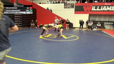 140 lbs Cons. Round 3 - Irelan Brown, Center Point-Urbana vs Chloe Denhartog, Louisa-Muscatine