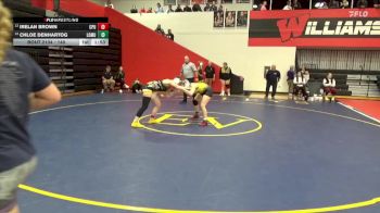 140 lbs Cons. Round 3 - Irelan Brown, Center Point-Urbana vs Chloe Denhartog, Louisa-Muscatine