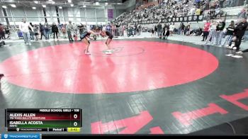 108 lbs 3rd Place Match - Isabella Acosta, INWTC vs Alexis Allen, Tri-Town Bullyz Wrestling