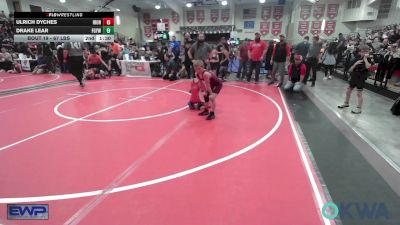 67 lbs Quarterfinal - Ulrich Dyches, IRONMEN Wrestling Club vs Drake Lear, Fort Gibson Youth Wrestling