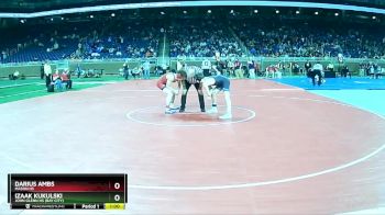 D2-120 lbs Cons. Round 2 - Izaak Kukulski, John Glenn HS (Bay City) vs Darius Ambs, Mason HS