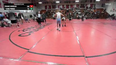 120 lbs Quarterfinal - Jude Perez, Palisades vs Frans Hanson, Corona Del Mar