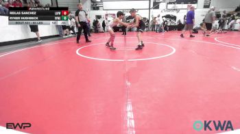 80 lbs Rr Rnd 3 - Reilas Sanchez, Locust Grove Youth Wrestling vs Ryker Hushbeck, Verdigris Youth Wrestling