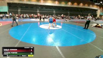 285 lbs Champ. Round 3 - Emilio Johnson, Oakdale vs Dominic Porter, Carson