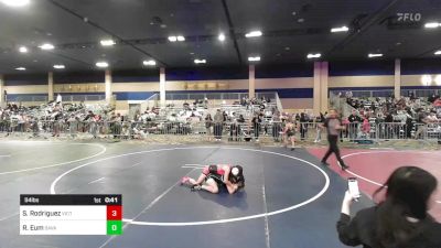 94 lbs Consi Of 8 #2 - Sophia Rodriguez, Victory WC vs Rian Eum, Savage House WC