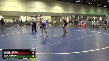 132 lbs Placement Matches (16 Team) - Cael Kubatzke, Fernandina Beach vs Jasper Hartley, Red Knights