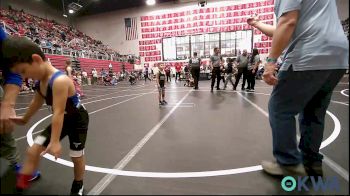 43 lbs Consi Of 16 #1 - Elijah Curtis, Little Axe Takedown Club vs Seiler Falcon, Division Bell Wrestling