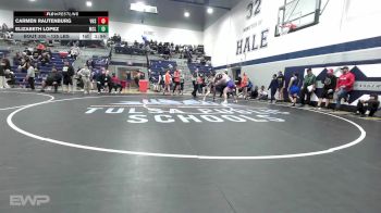 135 lbs Quarterfinal - Carmen Rautenburg, Vian vs Elizabeth Lopez, McLain
