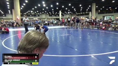 80 lbs Round 4 (8 Team) - OJ Hall, North Desoto Wrestling Academy vs Hillman Wright, SVRWC