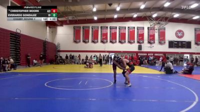 157 lbs Champ. Round 1 - Christopher Moore, Arizona Christian vs Everardo Gonzalez, Victor Valley College