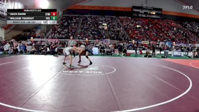 3A 157 lbs Semifinal - Zach David, St. Maries vs William Yearout, Potlatch