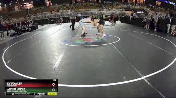 175 lbs Cons. Round 6 - Javier Lopez, Zephyrhills Christian vs Cy Fowler, Cleveland