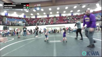 37 lbs Consi Of 4 - Sean Rodriguez, Chickasha Youth Wrestling vs Amos Boyd, Harrah