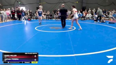 136 lbs 3rd Place Match - Marli Miller, WA vs Sophia Fodera, CA