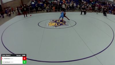 8U Boys - 45 lbs Cons. Round 1 - Myles Bullock, South Side Wrestling Club vs Elijah Mathew, New Jersey