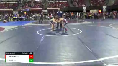 89 lbs Quarterfinal - Taden Sundeen, Glasgow Wrestling Club vs Cohen Wells, Ascend Wrestling Academy