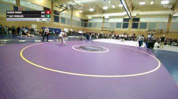 120lbs Champ. Round 2 - Korie Giese, University (Girls) vs Lily Robles, Peninsula (Girls)