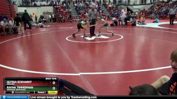 120 lbs Quarterfinal - Alyssa Eckhardt, Midland vs Rayna Timmerman, Dubuque Hempstead