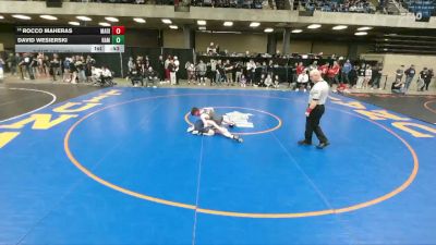 101 lbs Champ. Round 2 - Rocco Maheras, Marist vs David Wesierski, Hampshire