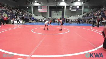 52 lbs Consi Of 8 #2 - McCoy Meeks, Tiger Trained Wrestling vs Cainen Sitzman, Tulsa Blue T Panthers