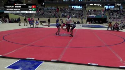 165 lbs Quarterfinal - Talayjah Brents, Shawnee vs Jazzlyn Martin, North Hardin