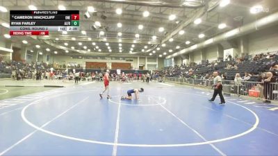 125 lbs Cons. Round 2 - Ryan Farley, Alfred State vs Cameron Hinchcliff, Oneonta State