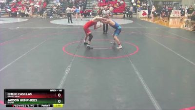 141 lbs Cons. Round 2 - Jaxson Humphries, Drury vs Emilio Casillas, Grand View