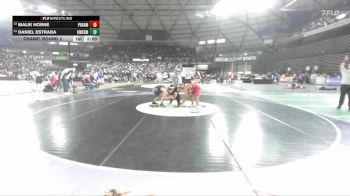 Boys 3A 150 lbs Champ. Round 2 - Daniel Estrada, Kent Meridian vs Malik Horne, Prairie