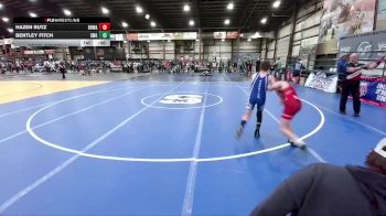 100 lbs Cons. Round 4 - Hazen Rutz, Black Hills Wrestling Academy vs Bentley Fitch, Southwest Wrestling Academy