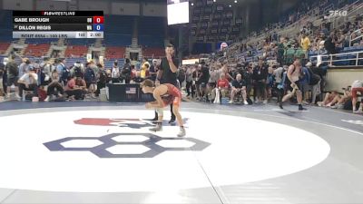 100 lbs Cons. Rd Of 64 - Gabe Brough, OH vs Dillon Regis, WA