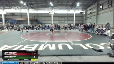 110 lbs Quarterfinal - Jett Atchley, Teton Middle School vs David Kipper, New Plymouth