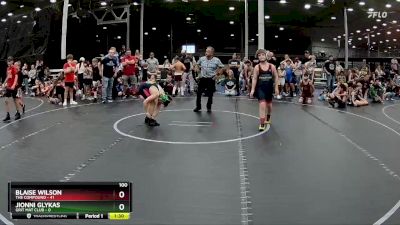 100 lbs Round 7 (8 Team) - Blaise Wilson, The Compound vs Jionni Glykas, Grit Mat Club