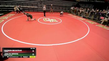 4A 170 lbs 5th Place Match - Jorilyn Herzog, Green Canyon vs Madison Beckstead, Uintah