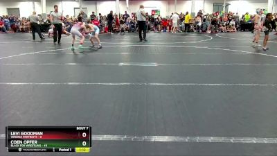 96 lbs Round 2 (8 Team) - Coen Opfer, Black Fox Wrestling vs Levi Goodman, Virginia Partriots