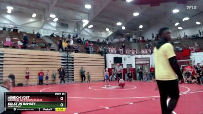 70 lbs Quarterfinal - Kolstun Ramsey, Independent vs Ashdon Yost, Woodford Elite Wrestling Club