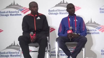 2nd and 3rd place finishers Emmanuel Mutai and Sammy Kitwara at 2013 Chicago Marathon