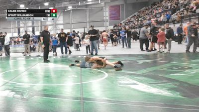 82 lbs Cons. Rd Of 16 - Wyatt Williamson, Lakeland Wrestling Club vs Caleb Rapier, Priest River Wrestling Club