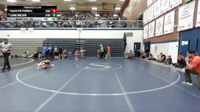 62 lbs Quarterfinal - Liam Miller, Clearwater Valley Wrestling Club vs Daxxyn Powell, 208 Badgers Wrestling Club