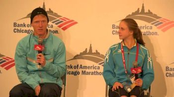 Chicago Marathon-Press Conference- Carla Santucci and Matt Tegenkamp-Part 2