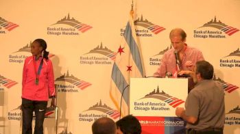 Chicago Marthon-Press Conference-Women's Top 3 (Part 1)