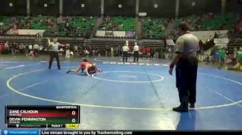 126 lbs Quarterfinal - ZANE CALHOUN, Ohatchee vs DEVIN PENNINGTON, Deshler