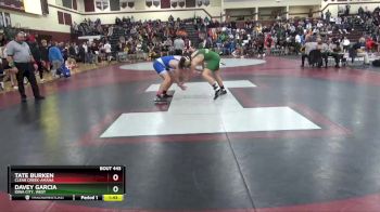 JV-27 lbs 3rd Place Match - Tate Burken, Clear Creek-Amana vs Davey Garcia, Iowa City, West