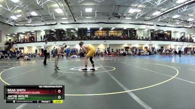 165 Freshman/Soph Cons. Round 3 - Brad Smith, Jamestown Community College vs Jacob Wolfe, Mount St Joseph