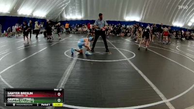 100 lbs Round 5 (8 Team) - Sawyer Breslin, Dayton Bandits vs Griffin Luttrell, Crossroads Wrestling