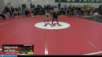 138 lbs Quarterfinal - Thomas Rackler, Scottsboro vs Jamir Wilson, Evangel Christian Academy